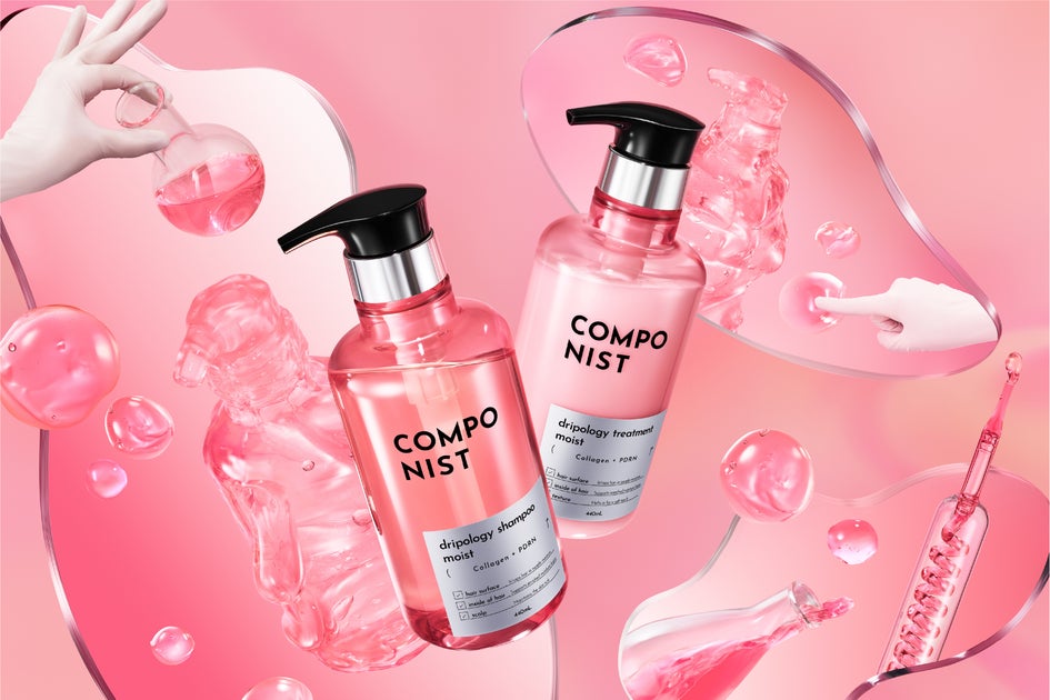 成分で、お悩みで選ぶヘアケア「COMPONIST」から第2弾モイストシリーズが登場！【コラーゲン※1×PDRN※2】配合で、頑固なゴワ髪もむっちりやわぷる髪へ